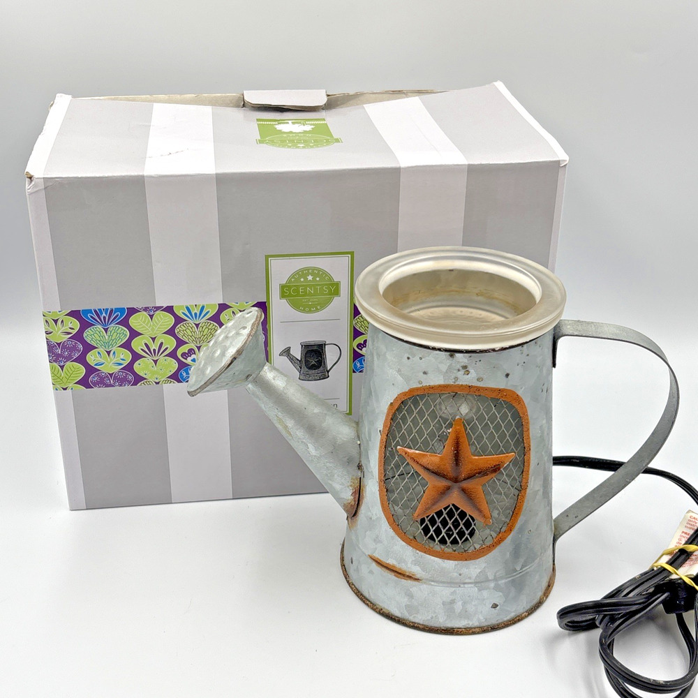 Scentsy Wax Warmer Melt Rustic Garden Watering Can Full Size Warmer